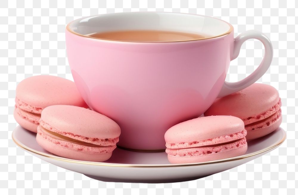 PNG Cup macarons food mug. 