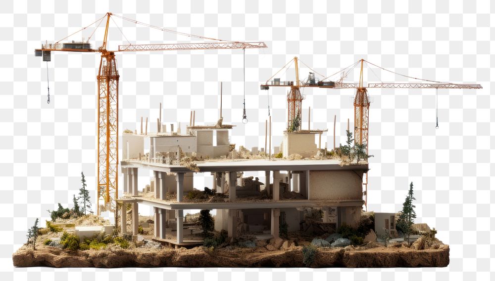 PNG Construction architecture development dollhouse. AI generated Image by rawpixel.