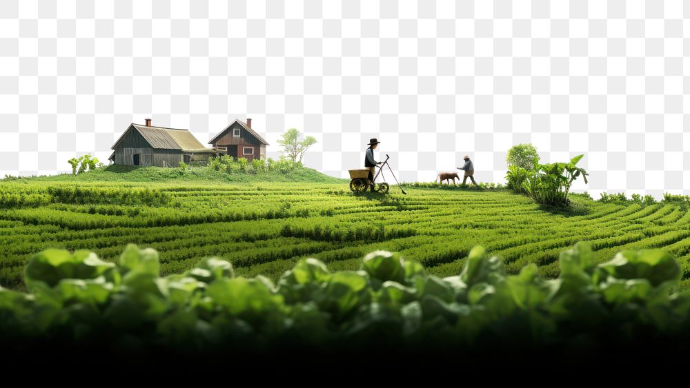 PNG Farm outdoors nature plant. AI generated Image by rawpixel.