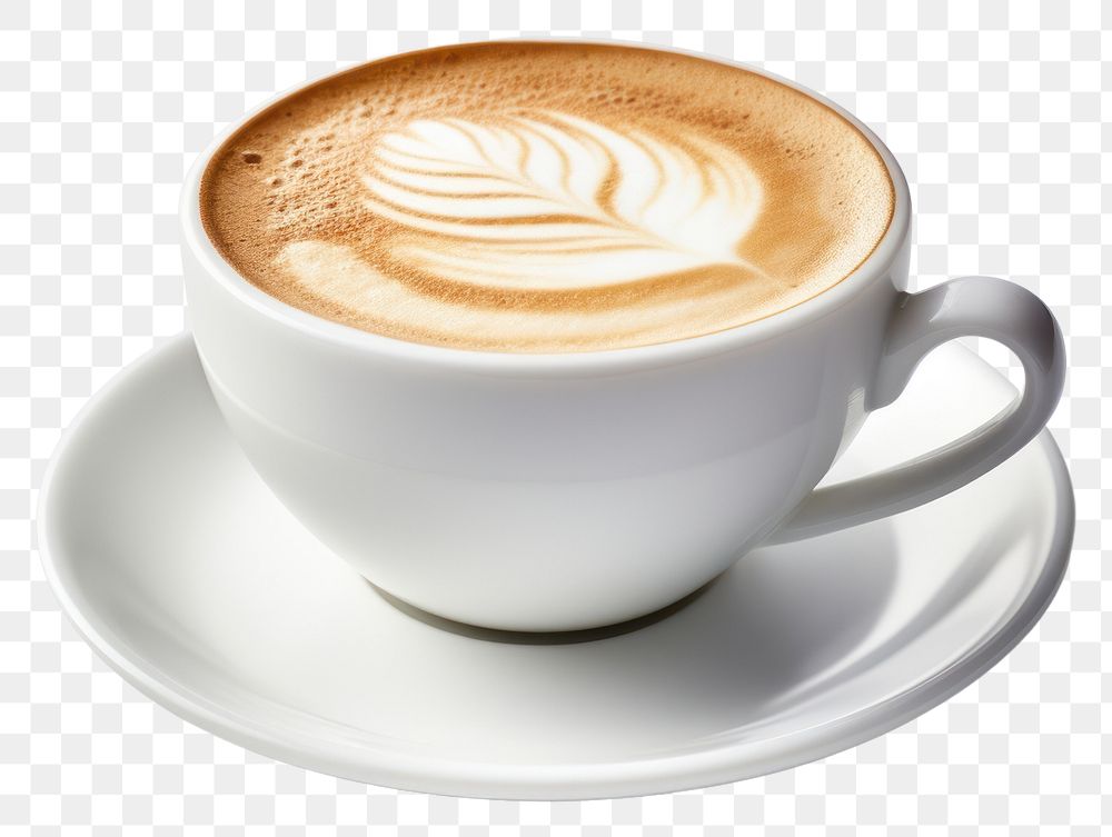 PNG Coffee saucer latte drink. AI generated Image by rawpixel.