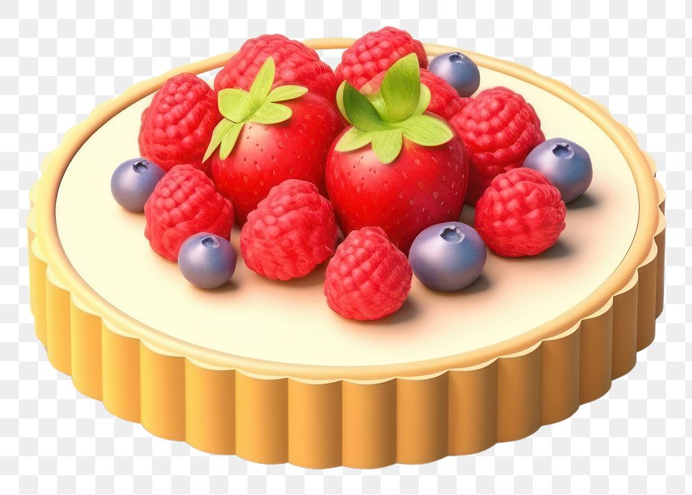 PNG Fruit tart raspberry blueberry. AI generated Image by rawpixel.