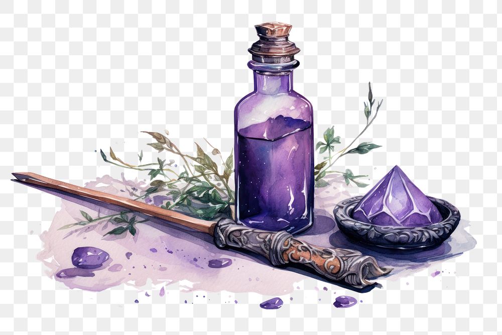 PNG Lavender bottle purple container