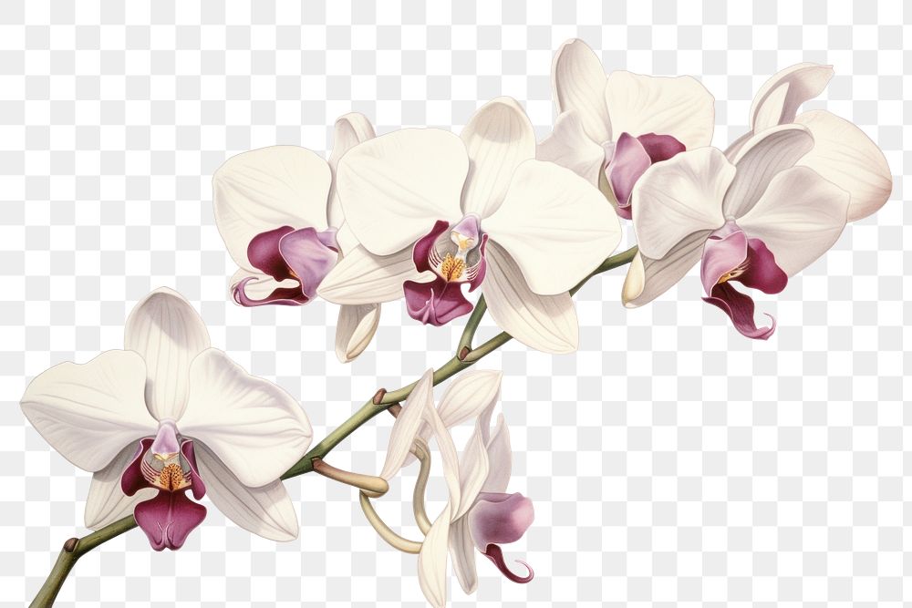 PNG Orchid blossom flower plant. 