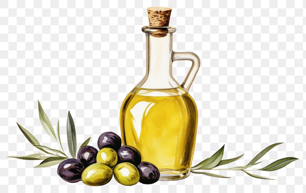 PNG Bottle olive food white background. AI generated Image by rawpixel.