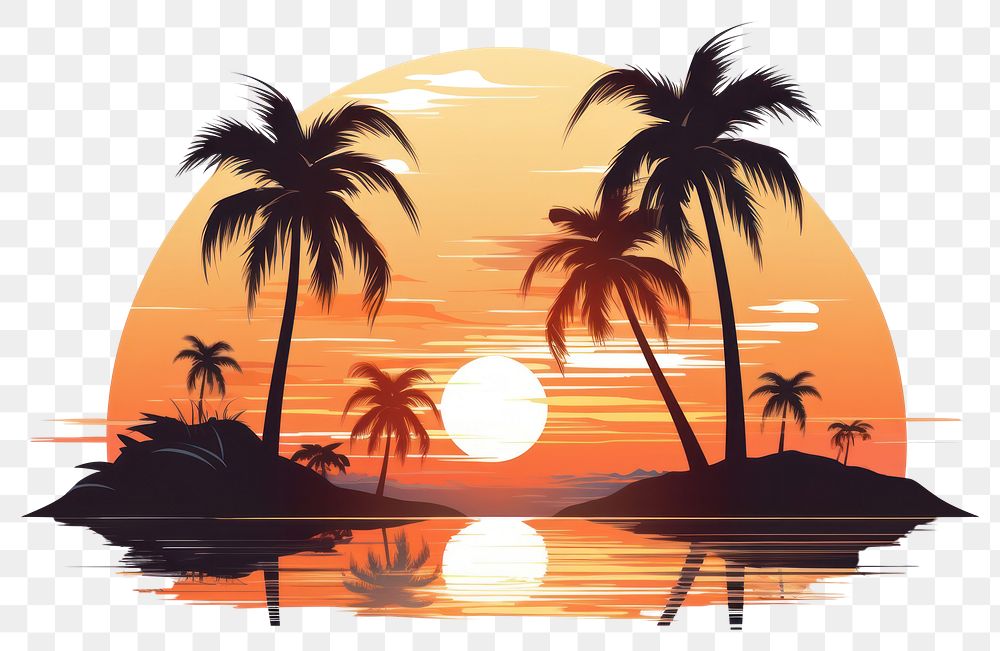 PNG  Sunlight outdoors sunset nature. AI generated Image by rawpixel.