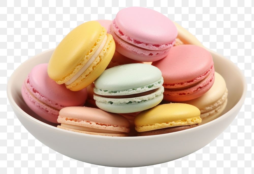 PNG Macarons food dish confectionery. AI generated Image by rawpixel.