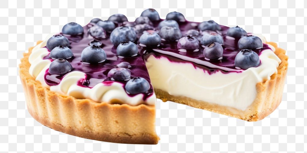 PNG Cheesecake blueberry dessert fruit. 