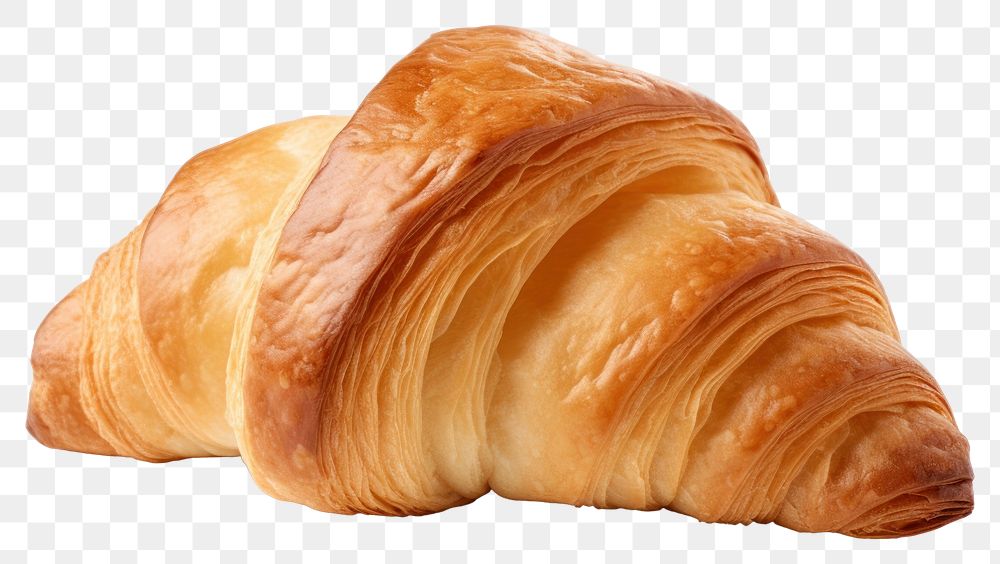 PNG Croissant bread food white background. AI generated Image by rawpixel.