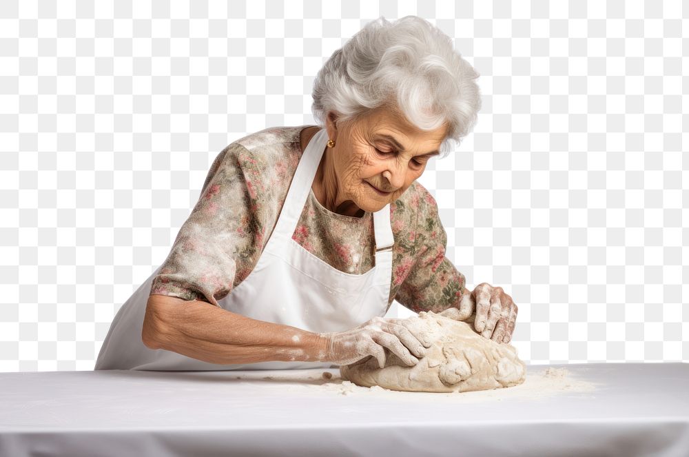 PNG Making adult dough retirement. AI generated Image by rawpixel.
