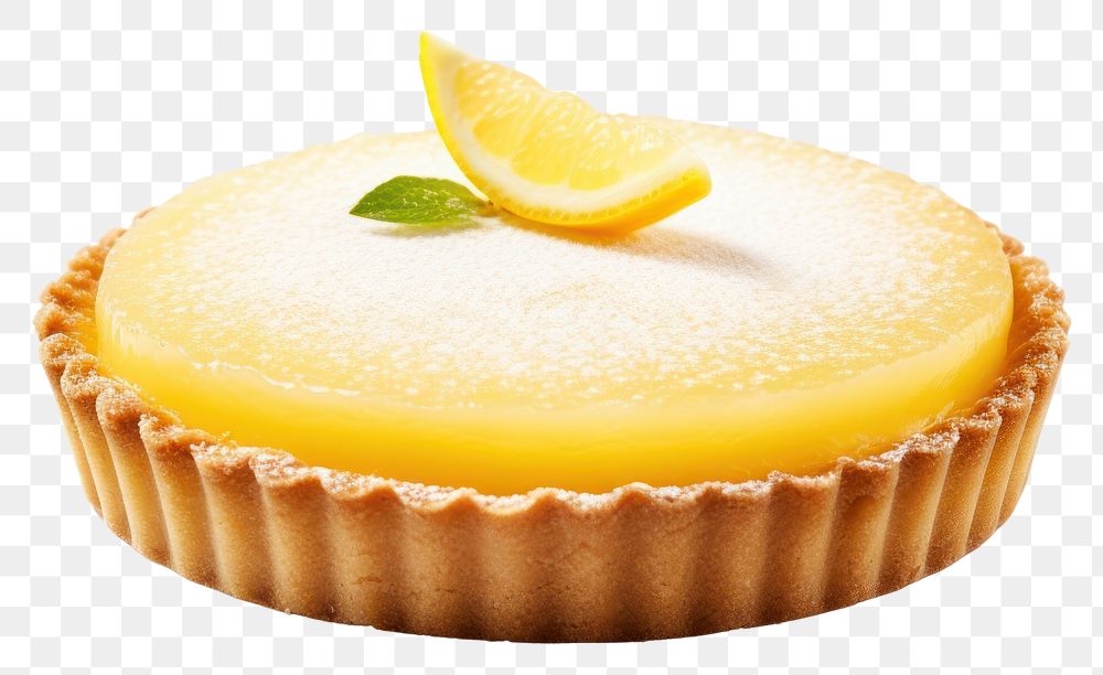 PNG Lemon tart dessert cupcake. AI generated Image by rawpixel.