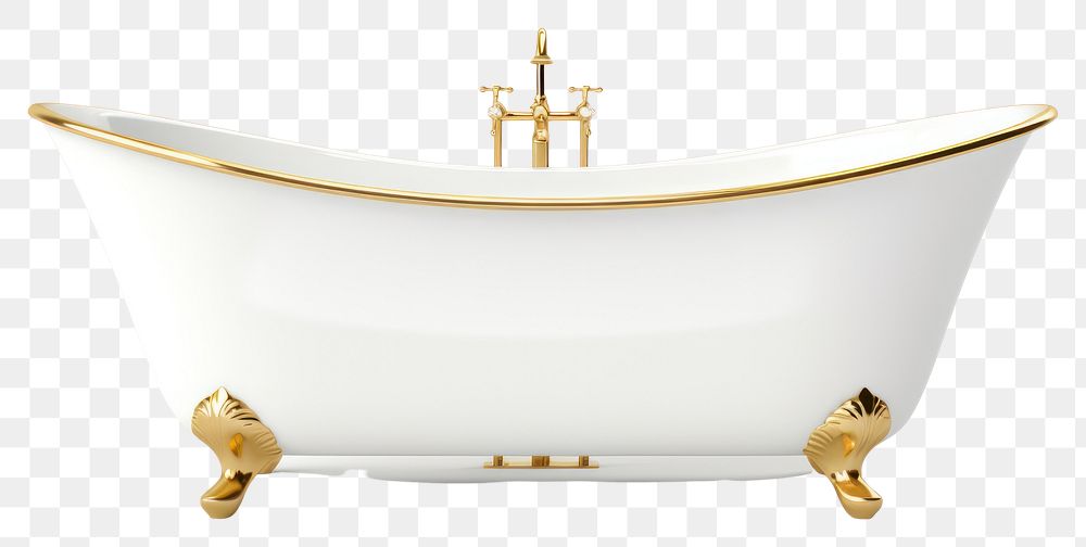 PNG Bathtub gold transparent background bathroom. 