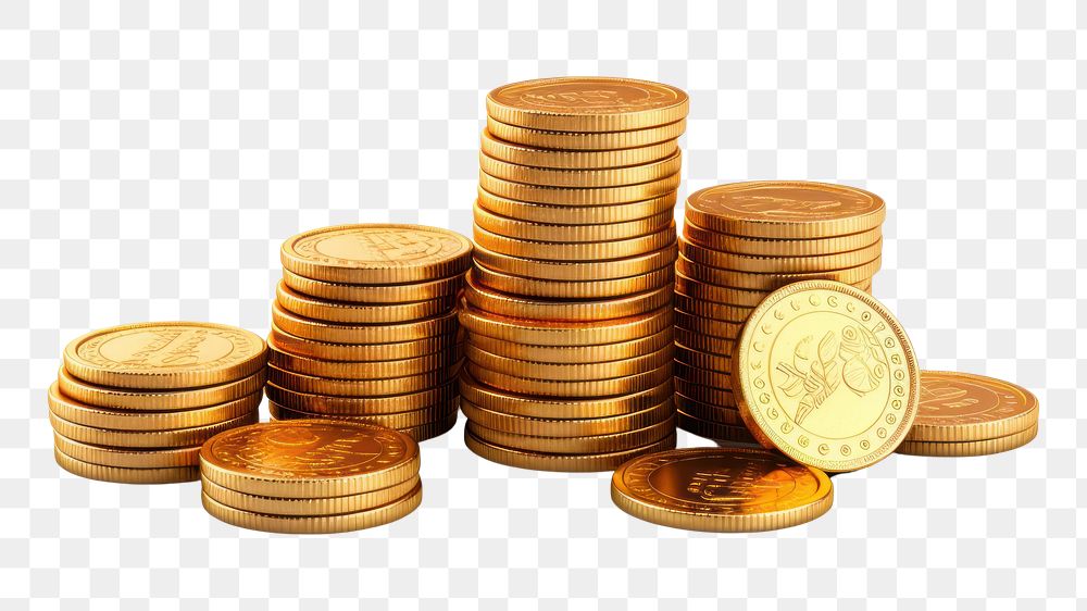 PNG Coin money transparent background investment. AI generated Image by rawpixel.
