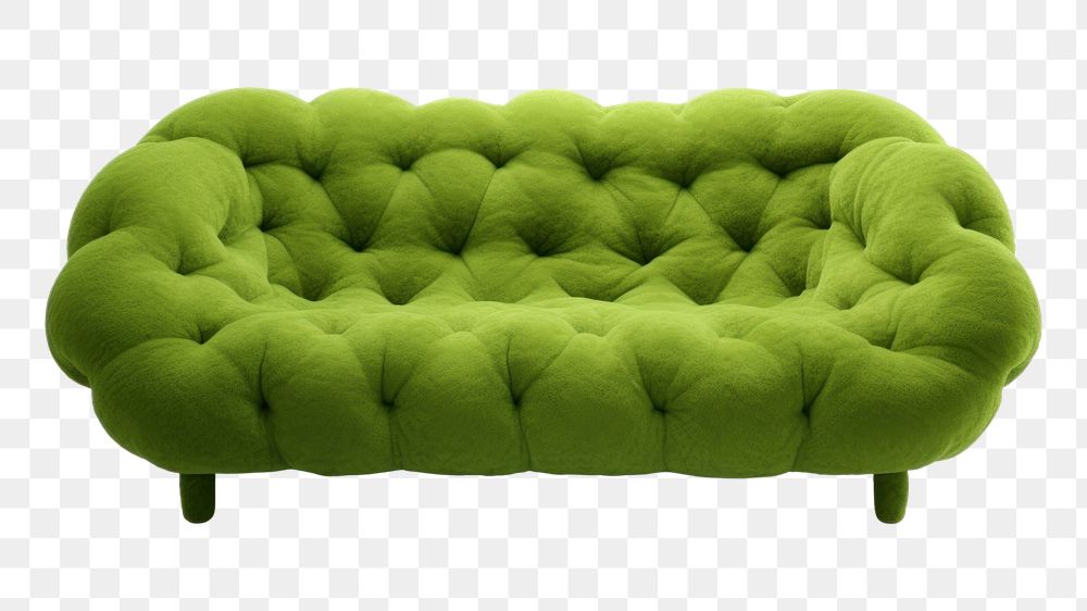 PNG Furniture cushion green sofa. 