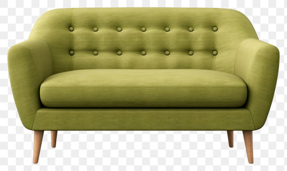 PNG  Furniture armchair green sofa. AI generated Image by rawpixel.