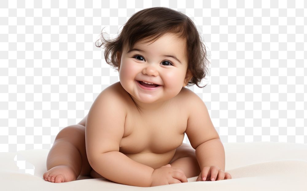 PNG Portrait smile baby photography. AI generated Image by rawpixel.