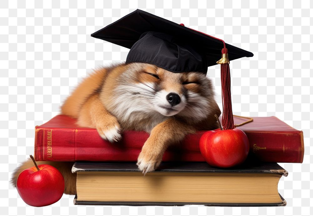 PNG Graduation mammal animal pet. 