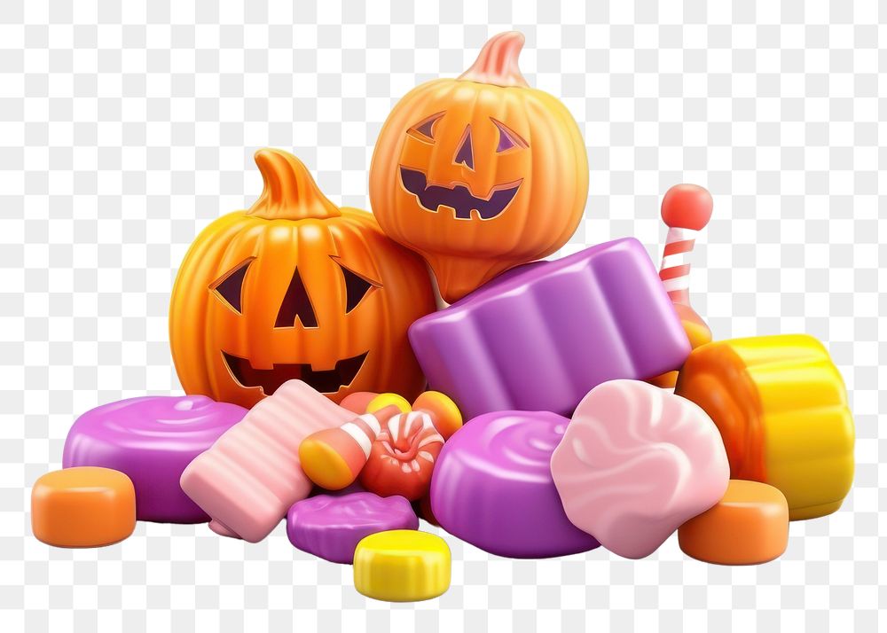 PNG Halloween candy food white background. AI generated Image by rawpixel.