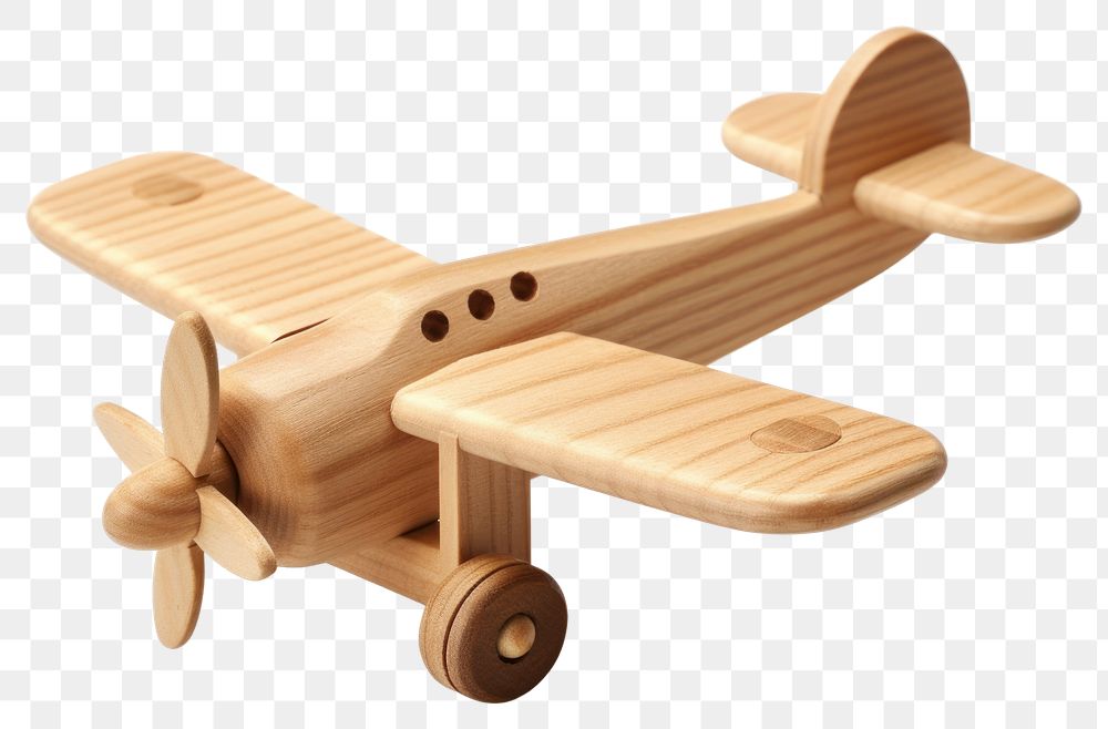 PNG Wood toy airplane aircraft. 