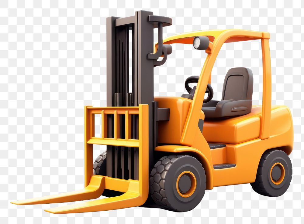 PNG Forklift car transparent background delivering. AI generated Image by rawpixel.