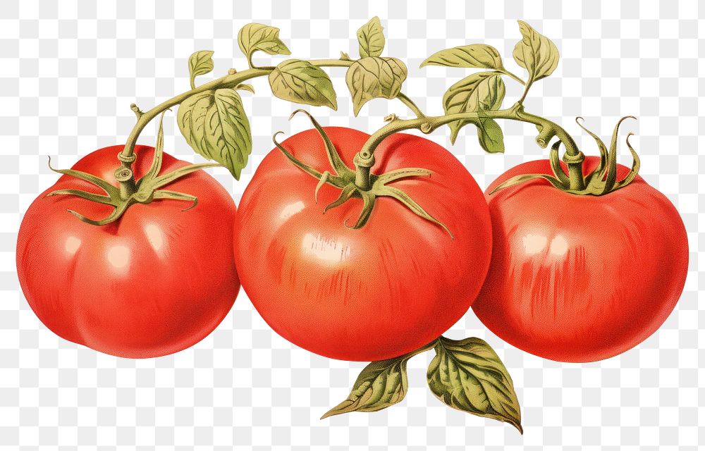 PNG Tomato vegetable fruit plant. AI generated Image by rawpixel.