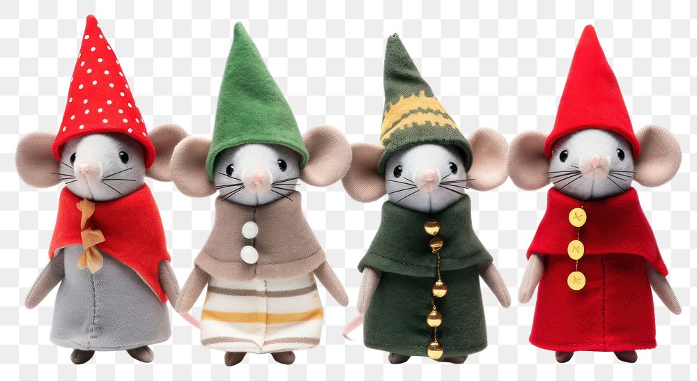 PNG Christmas plush mouse doll. AI generated Image by rawpixel.