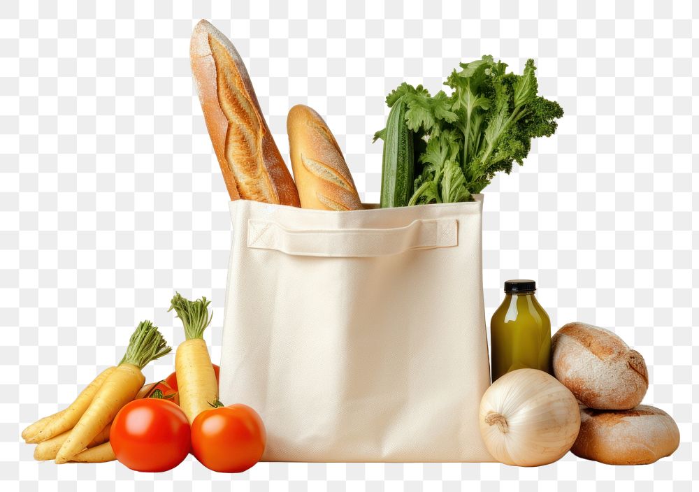 PNG Bag vegetable food ingredient. AI generated Image by rawpixel.