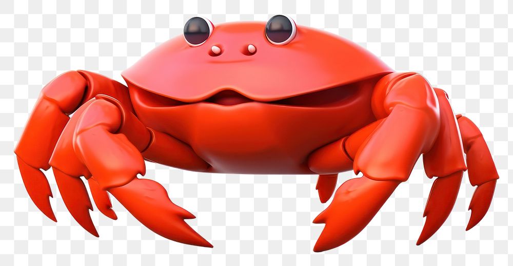 PNG Crab seafood cartoon animal. AI generated Image by rawpixel.