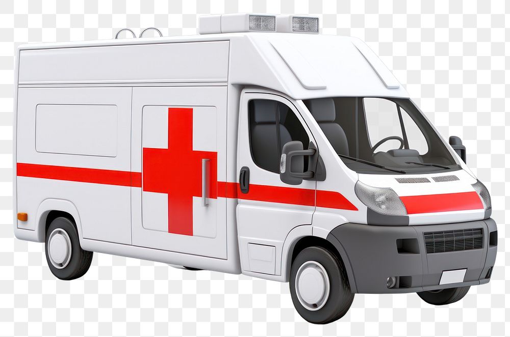 PNG Van ambulance emergency vehicle. 