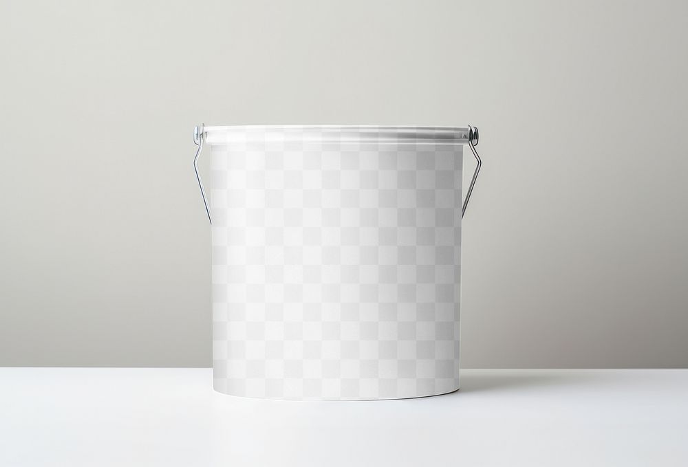 Paint bucket png mockup, transparent design