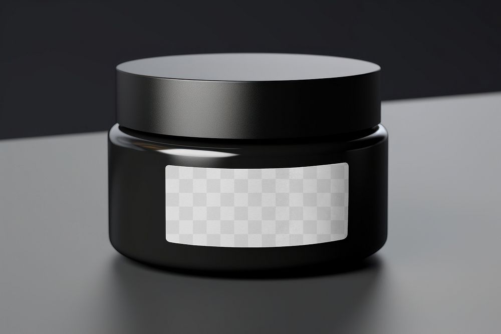 Cream jar png, transparent mockup