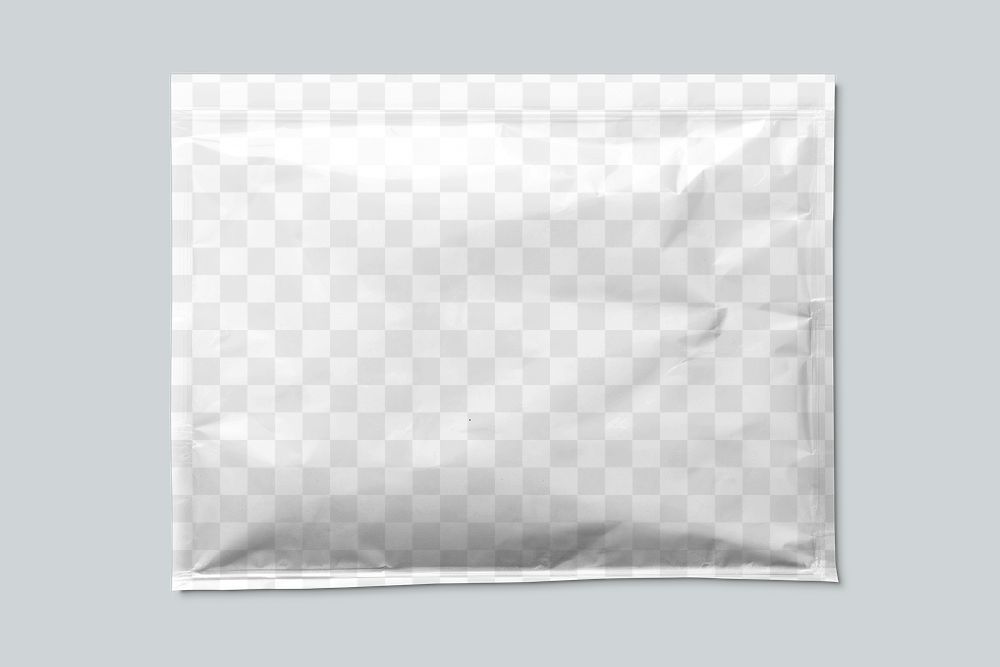 Plastic mailer bag png mockup, transparent design