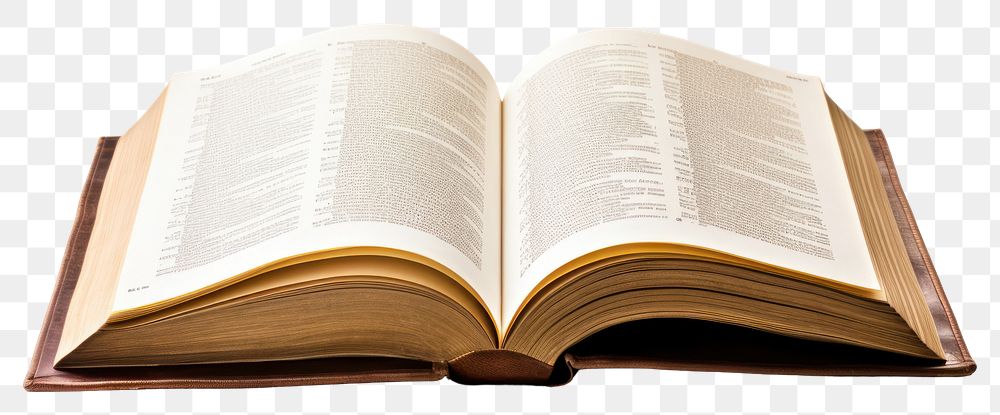 PNG Publication reading page book transparent background