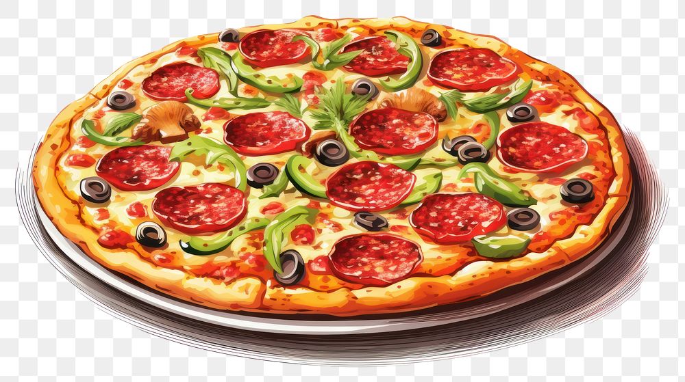 PNG Pizza food mozzarella transparent background
