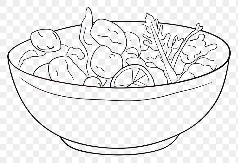 PNG Drawing sketch bowl art. 