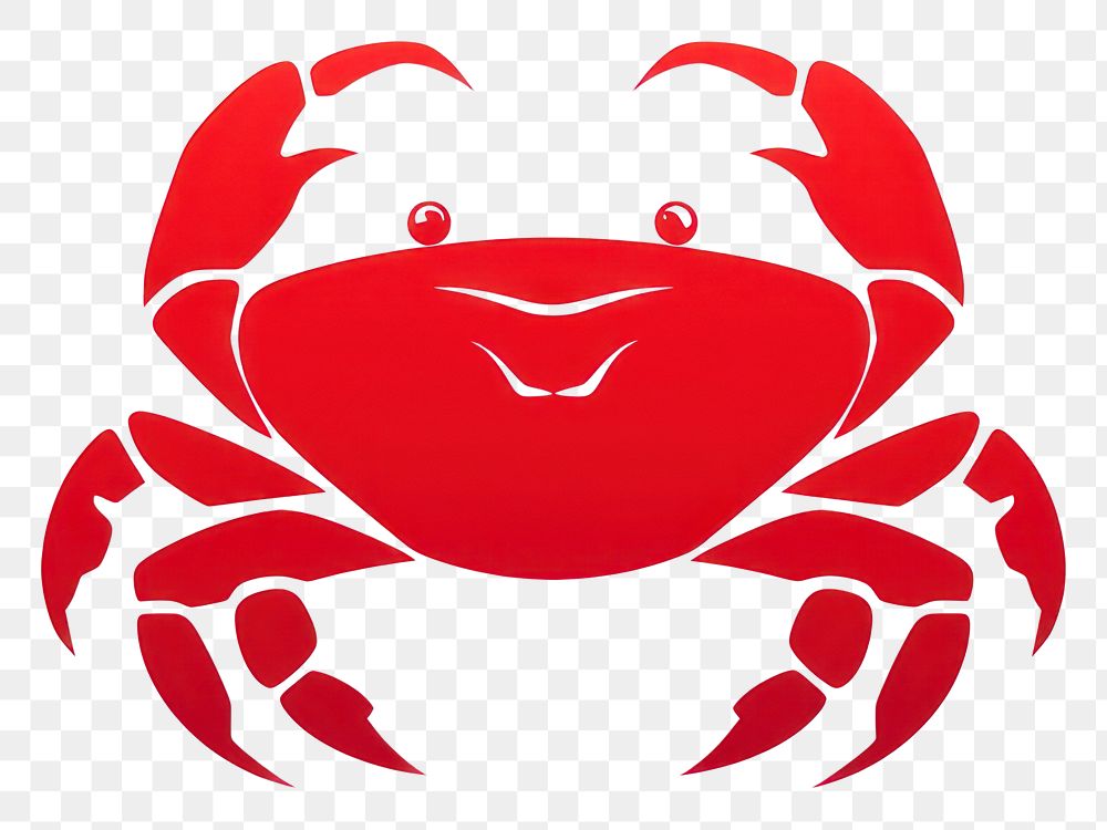 PNG Crab cartoon seafood animal transparent background