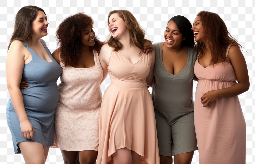 PNG Bridesmaid laughing dress women. AI generated Image by rawpixel.