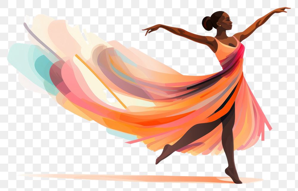 PNG Dancing drawing ballet adult. AI generated Image by rawpixel.