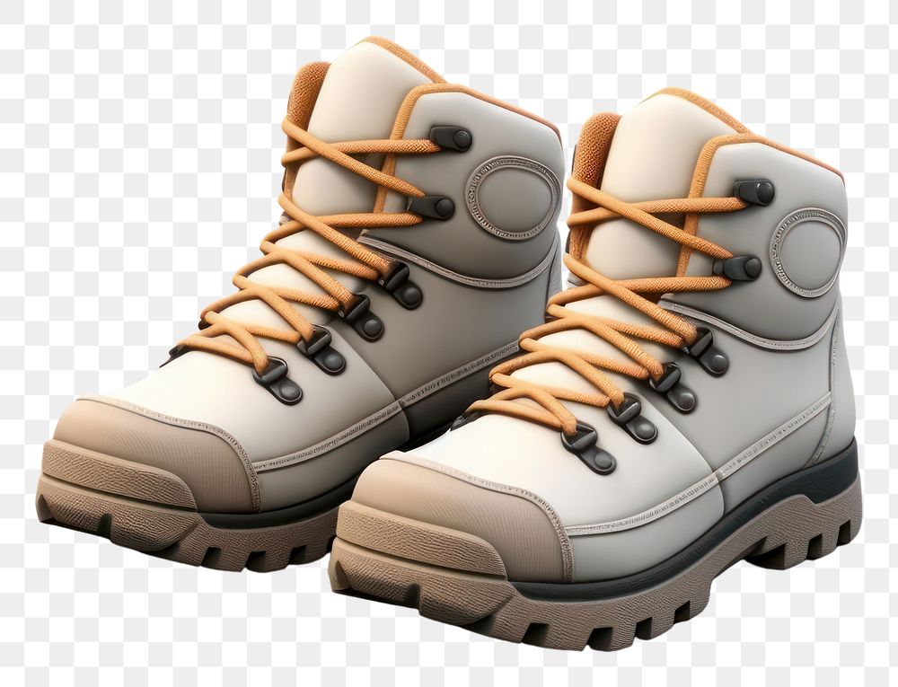 PNG Hiking boots footwear white shoe. 