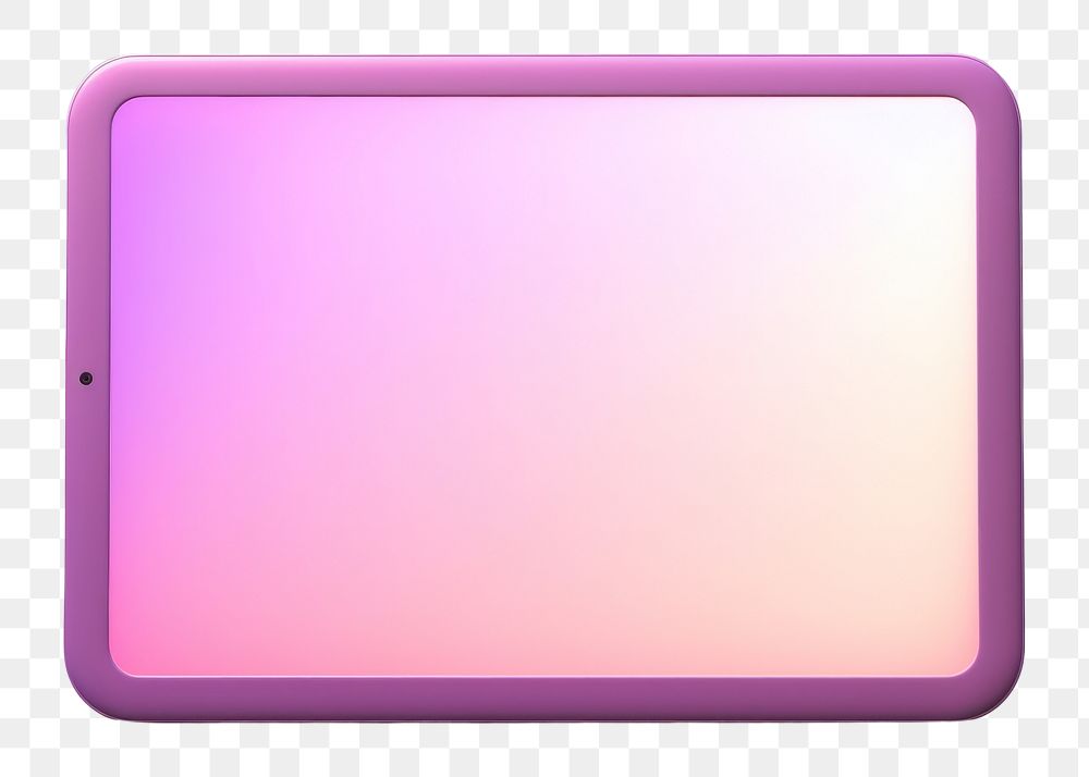 PNG Tablet screen purple illuminated. AI generated Image by rawpixel.