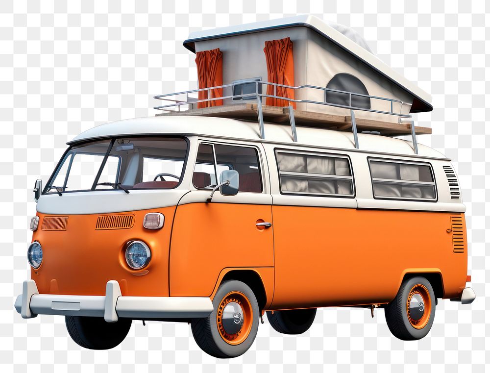PNG Camper van vehicle car bus. AI generated Image by rawpixel.
