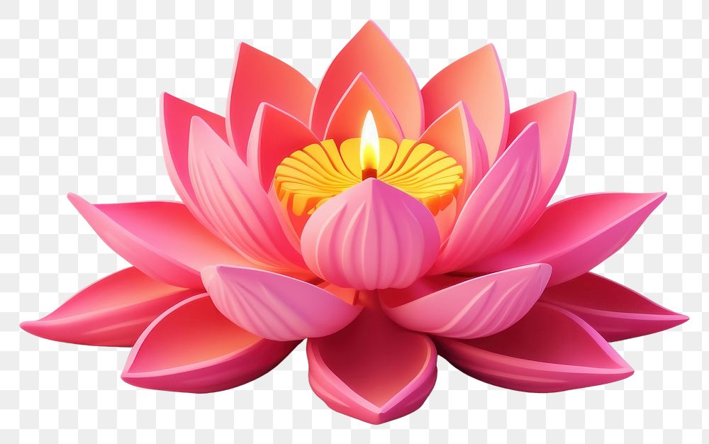 PNG Lotus flower dahlia petal plant. AI generated Image by rawpixel.