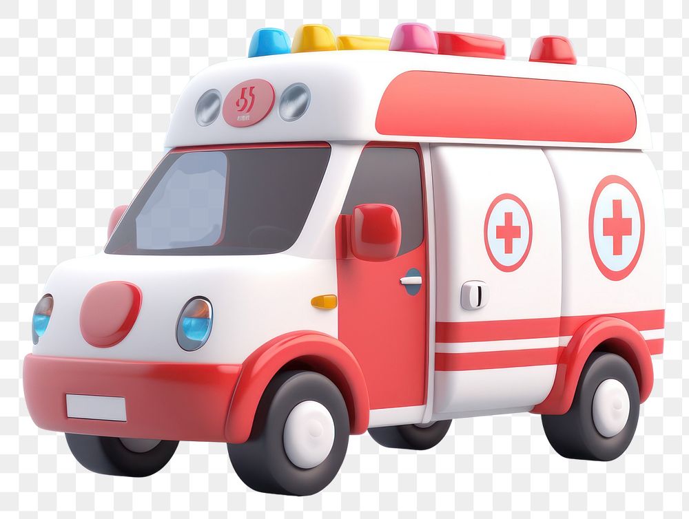 PNG Ambulance vehicle cartoon van. 