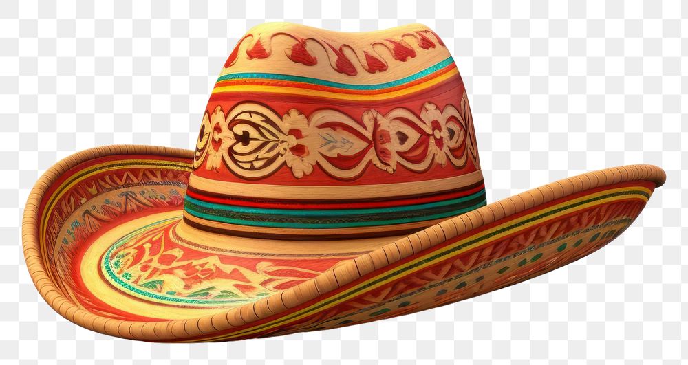 PNG Sombrero hat transparent background headwear. AI generated Image by rawpixel.