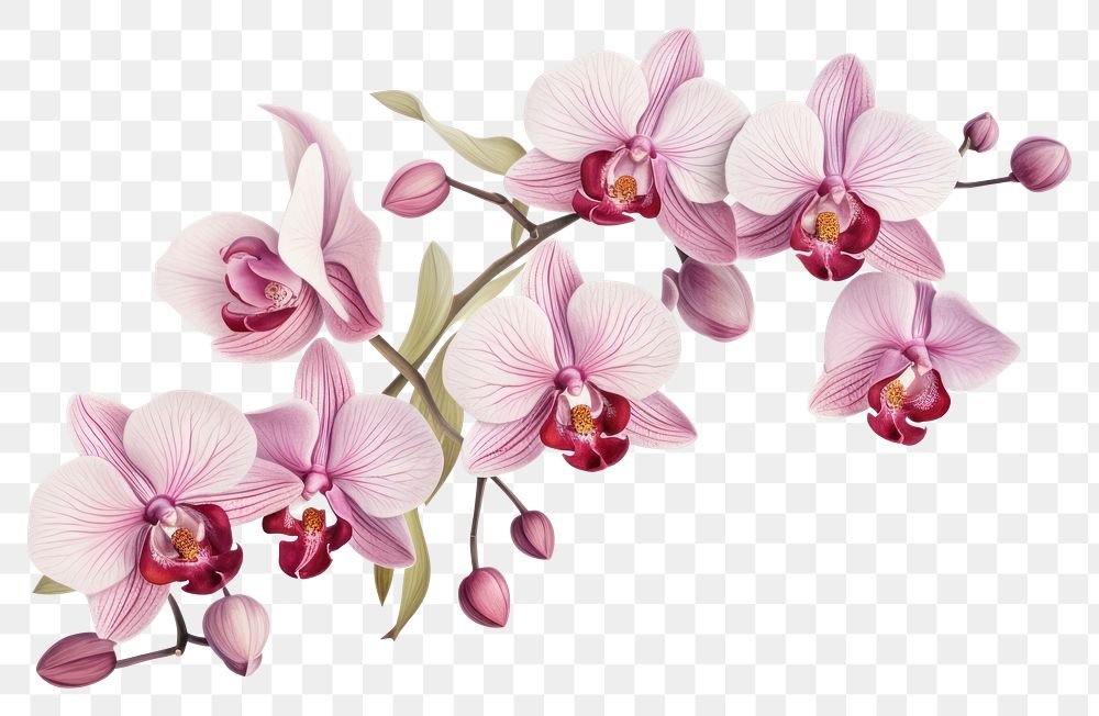 PNG Orchid flower plant inflorescence transparent background