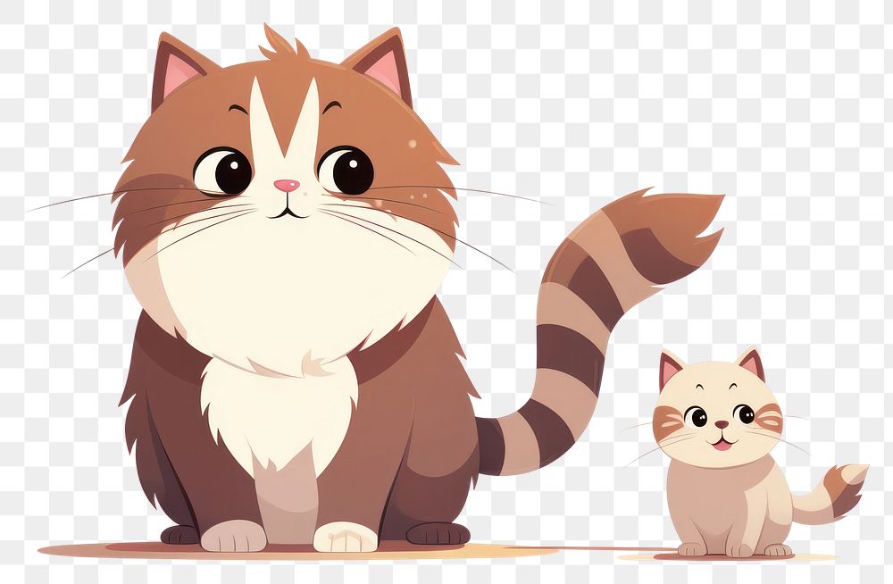 PNG Cartoon animal mammal kitten transparent background