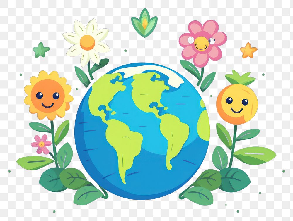 PNG Flower space outdoors planet transparent background