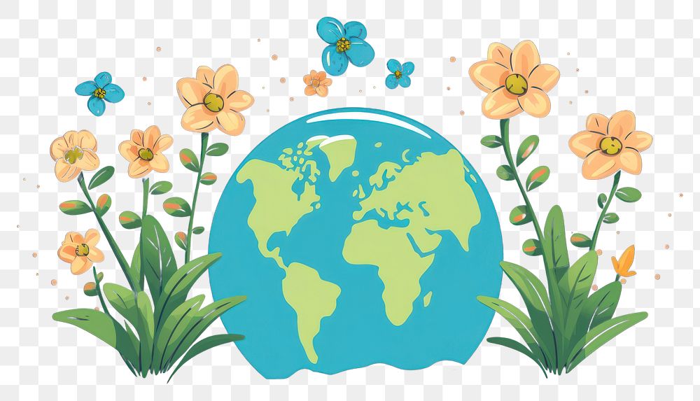 PNG Flower space outdoors nature transparent background