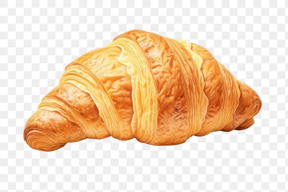 Croissant food viennoiserie freshness. AI generated Image by rawpixel.