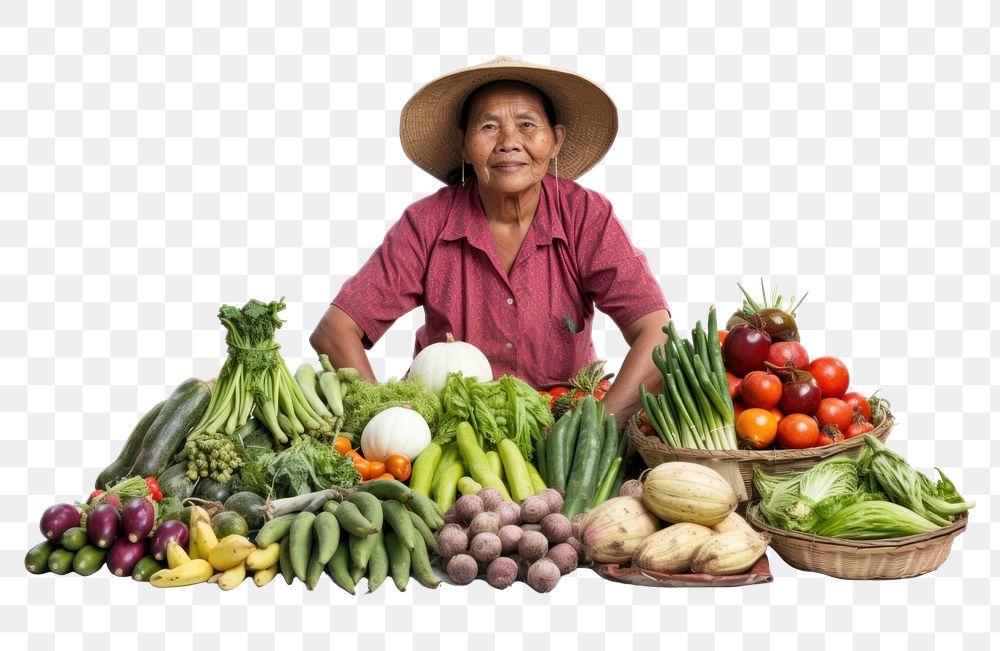 PNG Vegetable selling market farmer. AI generated Image by rawpixel.