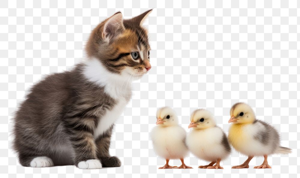 PNG Kitten animal mammal bird transparent background